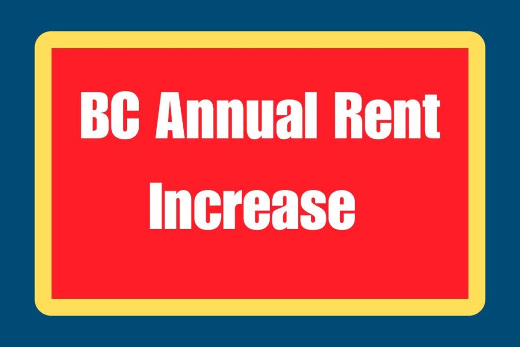 BC Annual Rent Increase by 3.5% in 2024