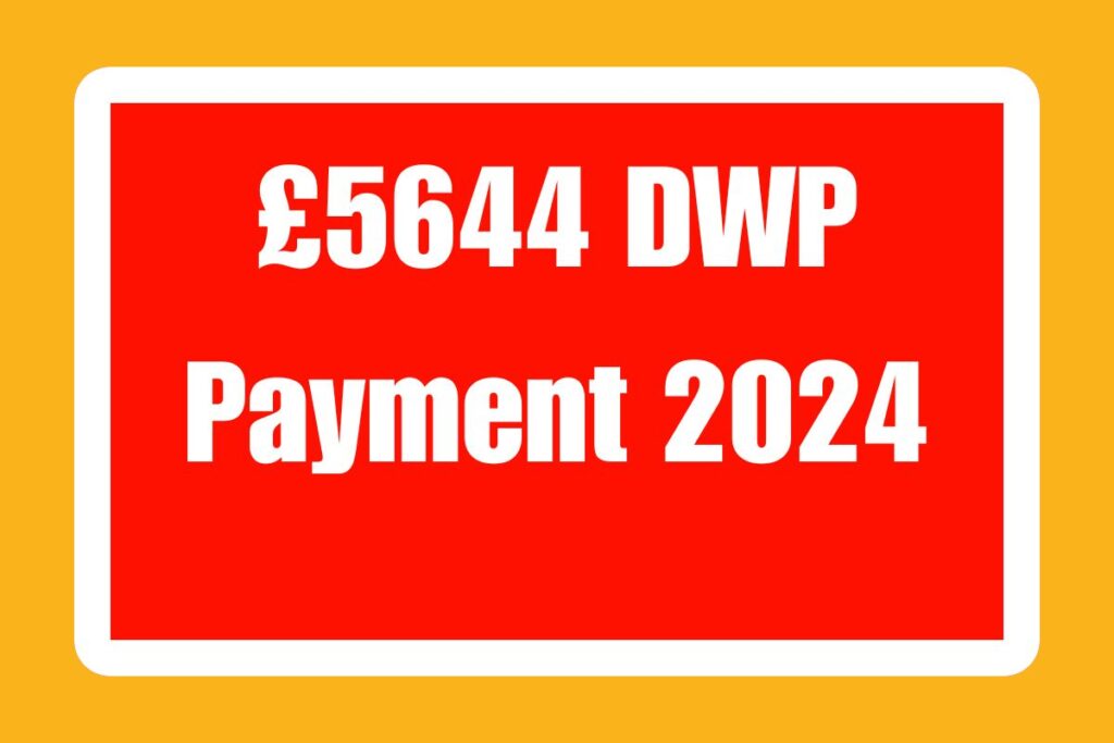 £5644 DWP Payment 2024