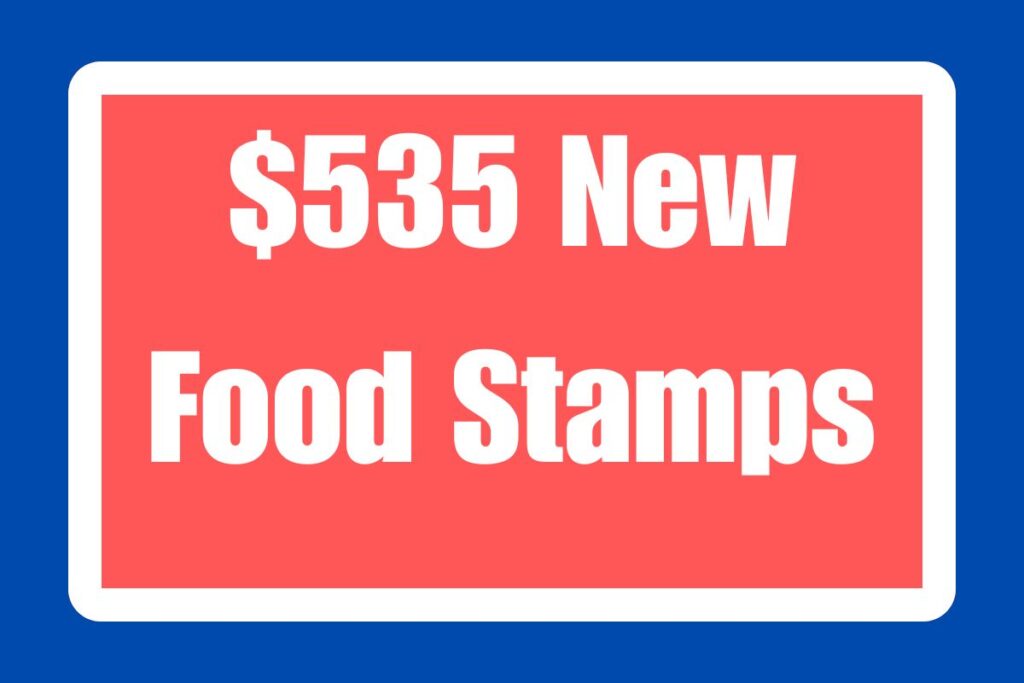 $535 New Food Stamps