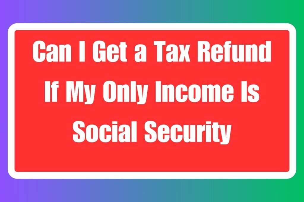 My Only Income Is Social Security